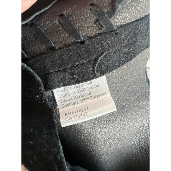 New Frontier size 6 black suede western pants - Picture 5 of 5